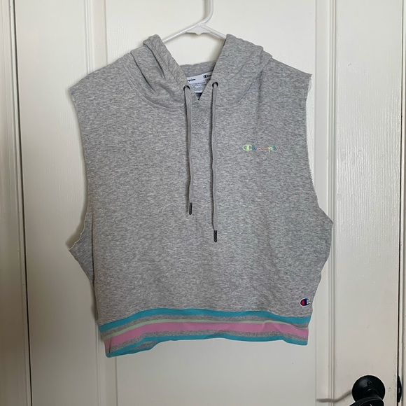 Champion Tops - Champion Sleeveless Athletic Hoodie - Women’s XL